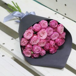 Дизайнерский букет розовых роз model №294